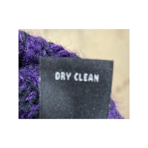 INC Intenational Concepts Womens Sweater Purple Cable Knit Turtleneck Pullover L - Picture 6 of 8